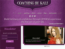 Tablet Screenshot of coachingbykali.com